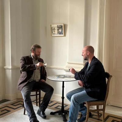 Guy & Jief buvant... un café !